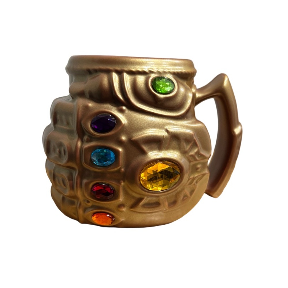 Disney Gold Gauntlet Mug with Gem Accents
